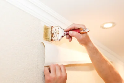 Pose de papier peint au Fay — revêtements muraux et toiles de verre